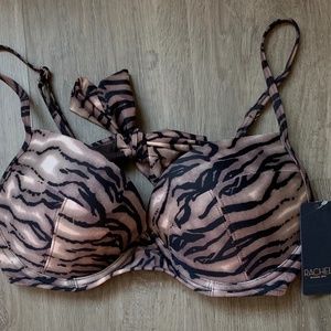 Rachel Roy  Bikini  Halter Swim Top Size Large NWT